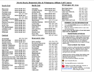 myrtle beach golf discount card courses