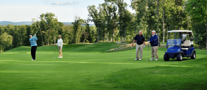 group of golfers on north carolina golf course