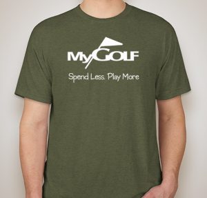 green mygolf tshirt